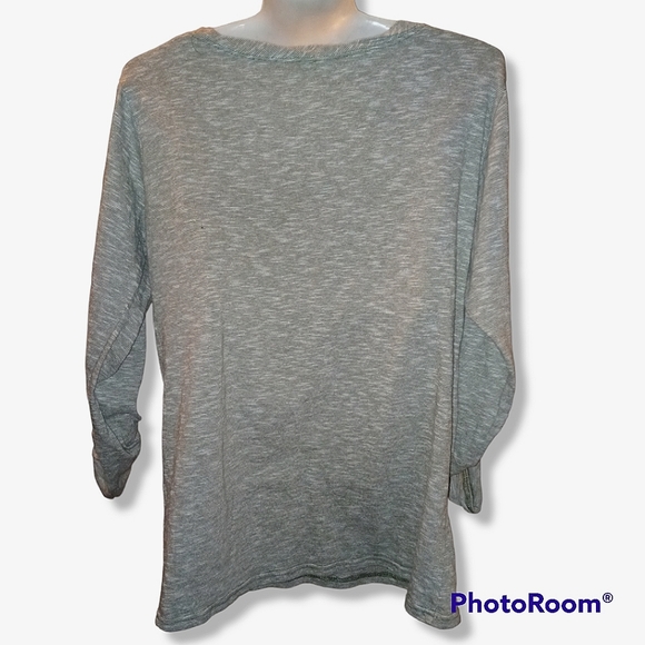 🐊10 for $10🐊Nine 1 eight Women's Pin Stripe Super Soft & Sexy Blouse L - Picture 2 of 6